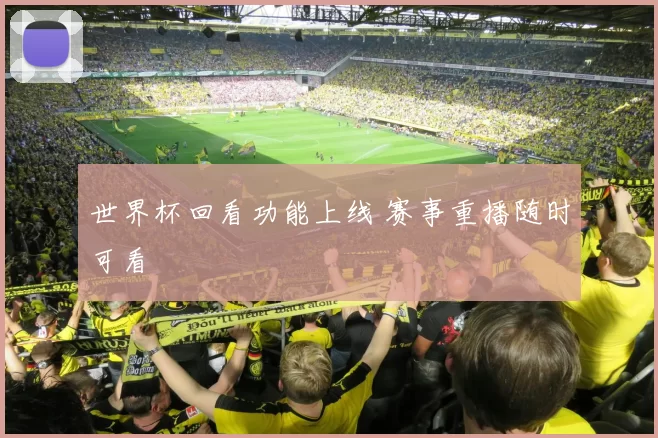 世界杯回看功能上线 赛事重播随时可看