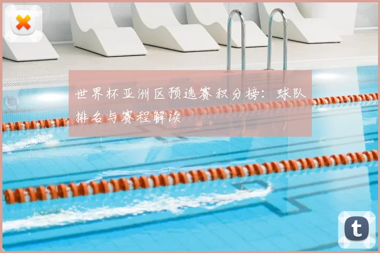 世界杯亚洲区预选赛积分榜:球队排名与赛程解读