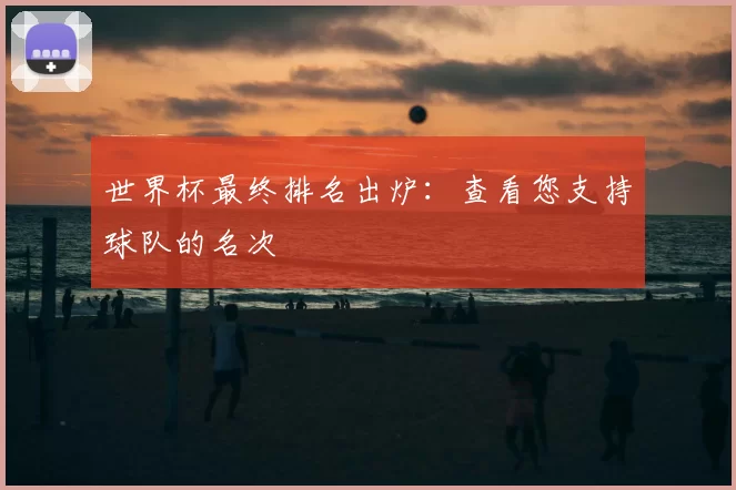 世界杯最终排名出炉:查看您支持球队的名次