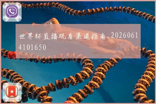世界杯直播观看渠道指南_20260614101650