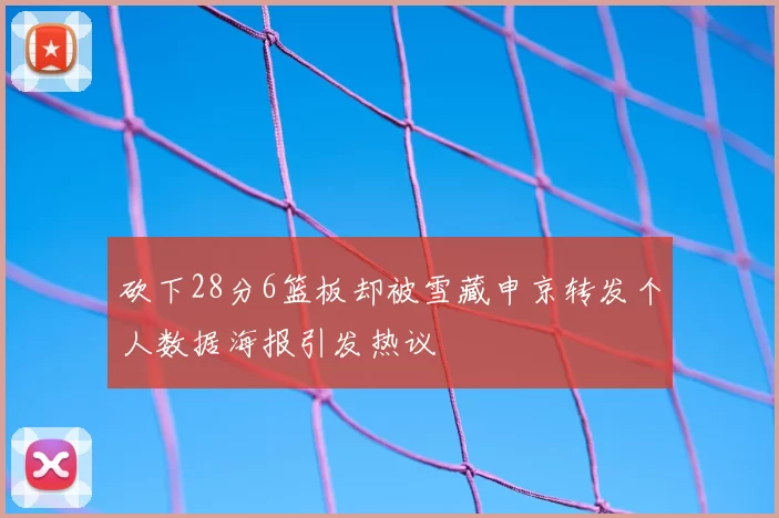 砍下28分6篮板却被雪藏申京转发个人数据海报引发热议