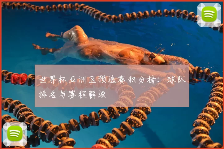 世界杯亚洲区预选赛积分榜:球队排名与赛程解读